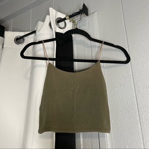 Olive crop top